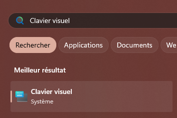 Clavier visuel 1
